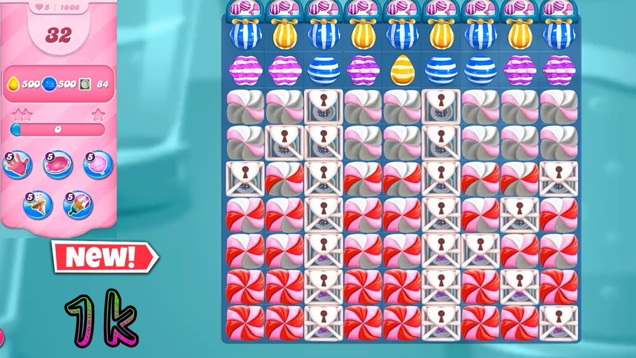 Candy crush saga new version 1000 Level Candy crush saga level 1000