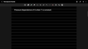 Temperature and Pressure Dependence of Gibbs Free Energy