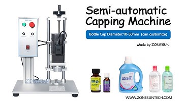 How to use Semi Automatic Capping machine