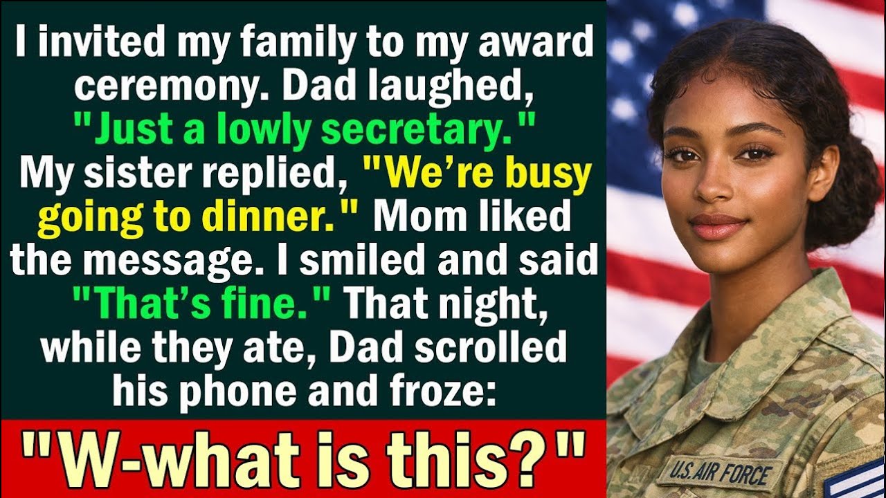 My Father Mocked My Military Honor and Took the Family to Dinner—Then the Broadcast Began