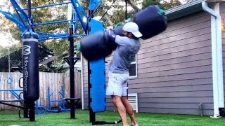 Power and Strength training exercises with the Rhino Bag