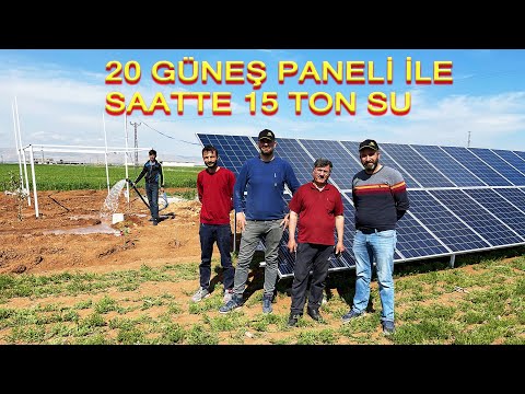 GÜNEŞ PANELLERİ KURULUMU - SOLAR ENERJİ 3 HP TARIMSAL SULAMA MONTAJI..