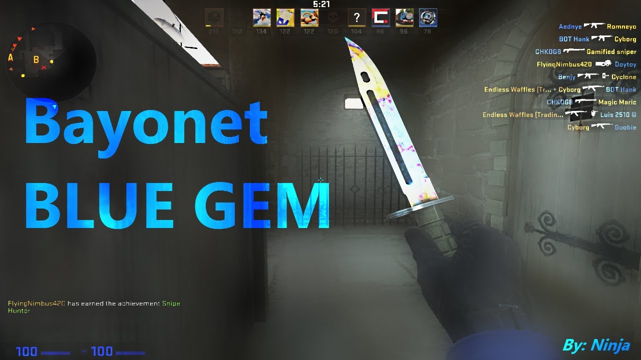 BLUE GEM Showcase! (CSGO Showcase) YouTube