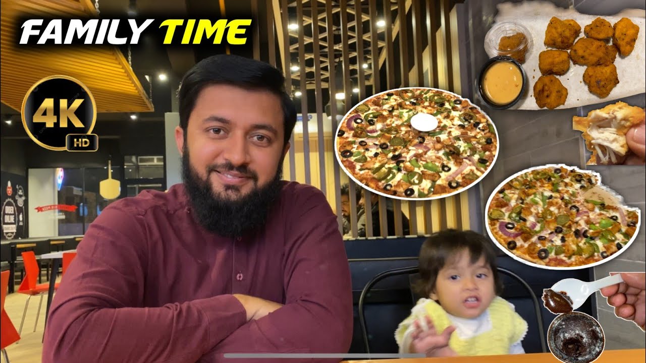 With Family at Domino's Pizza Okara Fast food Fogy Awesome Travel