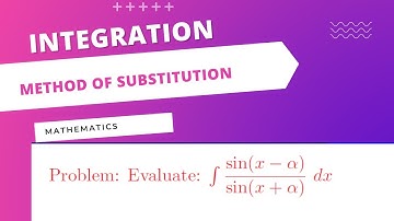 Method of Substitution. Problem # 9(i). Section IV. Class XII Dr S N Dey EX 6(A) Mathematics WBCHSE