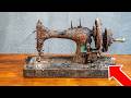 100-Year-Old Sewing Machine Fully Restored | Extreme Rust Removal