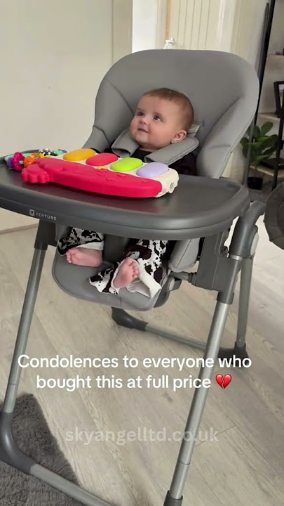 ๐ถ 4-in-1 Baby High Chair with Toy Bar & Adjustable Tray | Foldable Feeding Chair for Infants ๐ถ