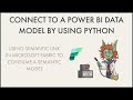 Connect to a Power BI Data Model with Python