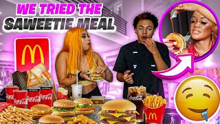 TRYING THE SAWEETIE MEAL - HE HAD HAIR IN HIS FOOD 💀 | bbygshai
