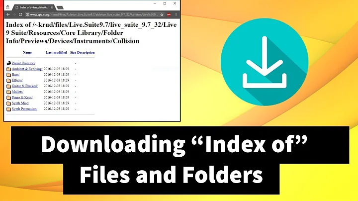 How to Download "Index of" Folders and Files