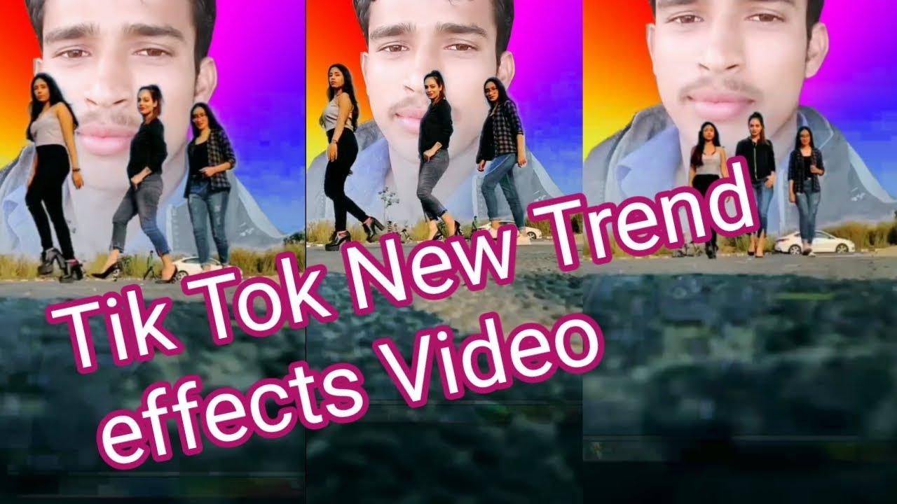 How to Make Tik Tok New Trending Effects Video || Background Me Apani ...