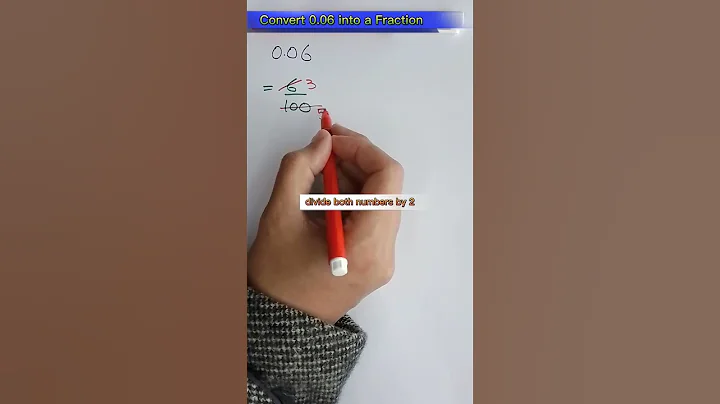 Convert 0.06 into a Fraction