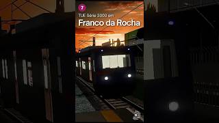 OpenBVE: TUE SÉRIE 3000 em FRANCO DA ROCHA! Linha 7 Rubi #ohama #train #openbve