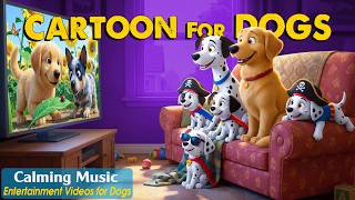 Dog Cartoon Relaxing Dog TV Anti-Anxiety s to Calm Dogs Home Alone Soothing Music for Dogs