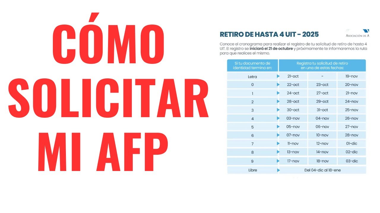 ¿Cómo solicitar tu AFP fácil y rápido? Guía paso a paso 2025 - YouTube
