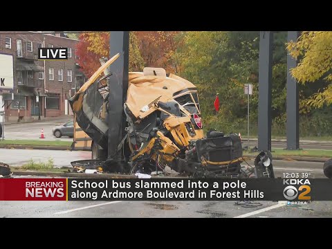 Bus torn open