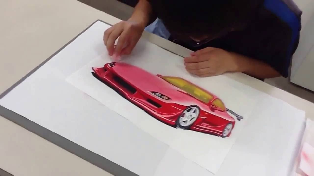 くるまの書き方 カースケッチ カーデザイン 模写 新潟 学校 Youtube