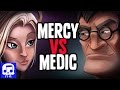 Mercy VS Medic Rap Battle LYRIC VIDEO by JT Music