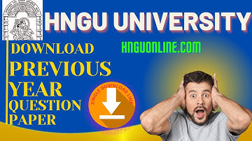 HNGU University Gujrat Previous Year Question Paper Free Download I HNGUONLINE.COM
