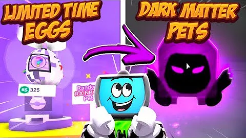 *NEW* OVERPOWERED DARK MATTER PETS AND LIMITED TIME RAINBOW EGG IN ROBLOX PET SIMULATOR (UPDATE 11)