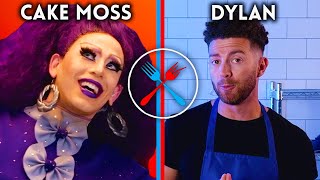 Drag Queen Tries to Keep Up with a Professional Chef! | Hot Mess Express | Snackable