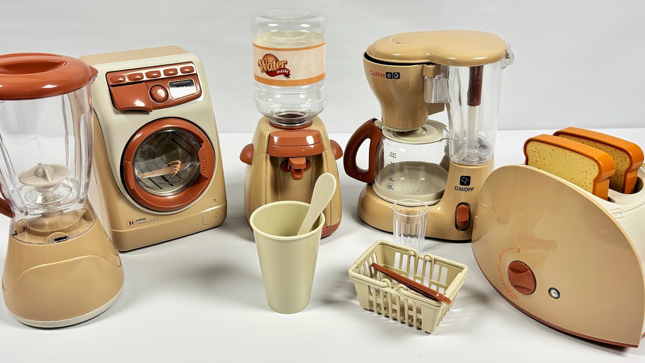 [🐰toy asmr🐰] Automatic kitchen appliance playset ASMR satisfying with unboxing no talking review toy