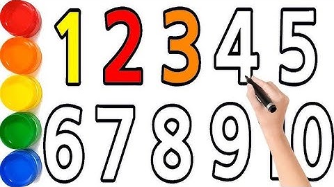 Learn Numbers with Dotted Lines | Paint & Trace 1 to 10 for Kids #kidslearning #colors #numbers 