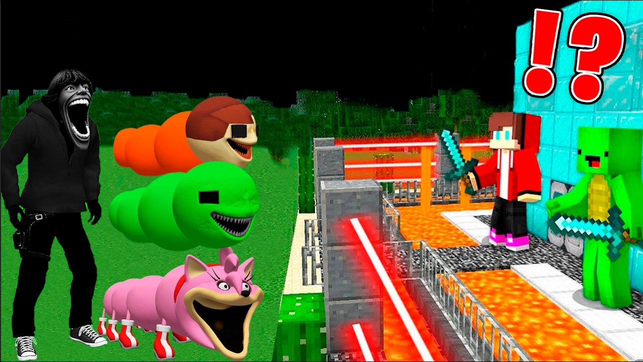 All Hungry Snake and SIX SEVEN  vs Security House in Minecraft - Challenge Maizen