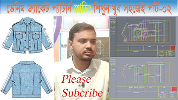 Denim Jacket pattern Grading  part 02 How to  denim jacket pattern Grading #jacketpatterngrading