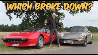 What would you pick? Ferrari 308 Vs Porsche 911 SC test ends badly!