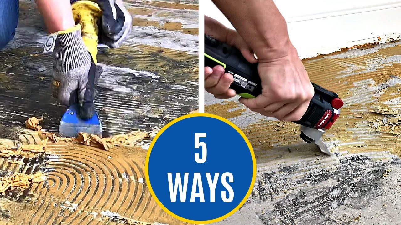 How to Remove Adhesive on Concrete Floor - 5 DIY Ways to Scrape Off