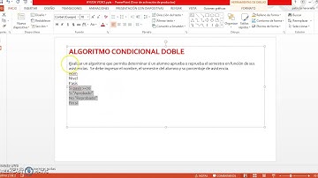 Algoritmo condicional doble