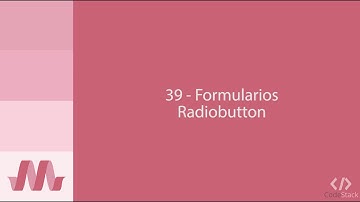 39 - Formularios: Radiobutton [Materialize CSS]