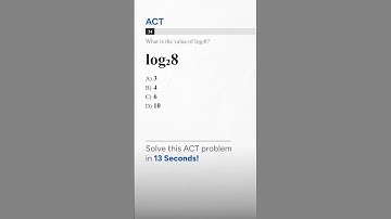 How to Solve log₂8 Instantly | SAT Math Shortcut