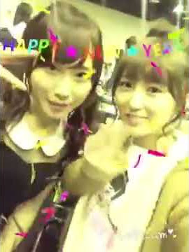 大島涼花 Oshima Ryoka【AKB48】with 高橋朱里 2016.01.01