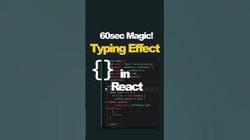 🔥 React Trick: Animated Text with Blinking Cursor #cleancode #frontendcourse #codeshorts