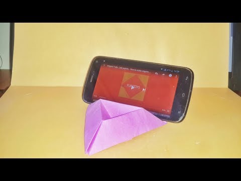 Phone Stand , Paper Phone Stand , Kağıttan Telefon Standı , DIY , How to make origami , Origami