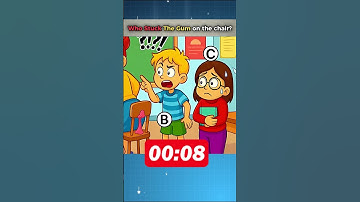 Who Stuck the Gum on the Chair #riddles #shorts