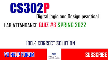CS302P LAB QUIZ NO 6 SPRING 2022||100%CORRECT SOLUTION