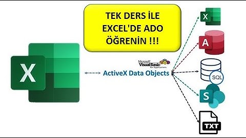 TEK VİDEODA EXCELDE ADO ÖĞRENMEK - SQL İLE KAPALI DOSYALARDAN VERİ ALMA - CANLI PROGRAMLAMA DERSİ