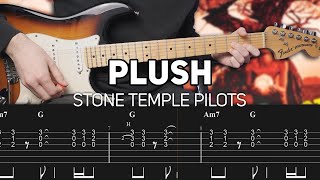 Stone Temple Pilots - Plush (Guitar lesson with TAB)