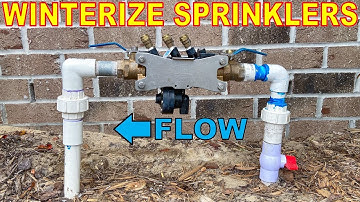 How To Remove A Backflow Preventer For Winterizing Sprinkler Systems