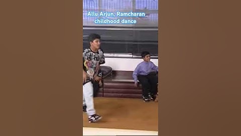 Allu Arjun, Ramcharan childhood dance #alluarjun #ramcharan #chiranjeevi #mega #megastar #ytshorts