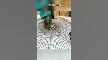 Turn an Old Fan Cover into a Handy Rake! 🧹 #DIY #upcycle #lifehacks #crafts #project #homemade