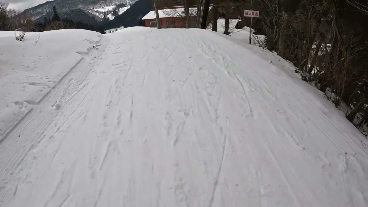 2025/03/09 ハチ高原頂上から大久保ゲレンデまで