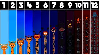 Sprunki Oren 1-12 Phases Animation - Incredibox Mods