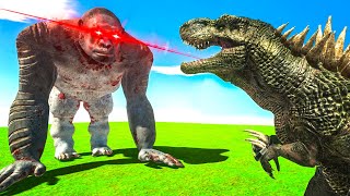 UPGRADED KONG JR vs GODZILLA in Animal Revolt Battle Simulator