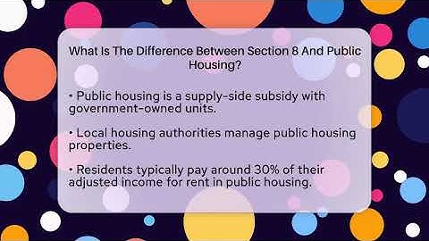 What Is The Difference Between Section 8 And Public Housing? - Learn About Economics