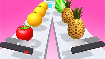 Slicer Runner Game! Satisfying and Relaxing ASMR Slicing Video