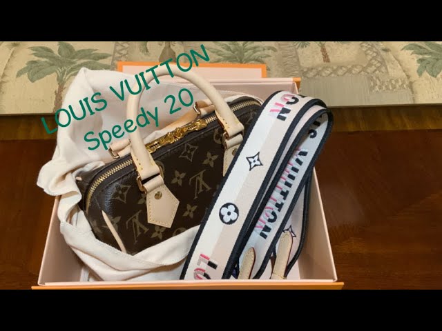 Louis Vuitton Monogram Speedy 20 strap mix and match options